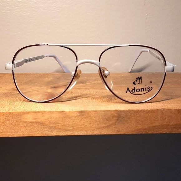 Authentically VINTAGE Eyeglass Frame, Rx'able, 46-14-135, beige/brown glasses